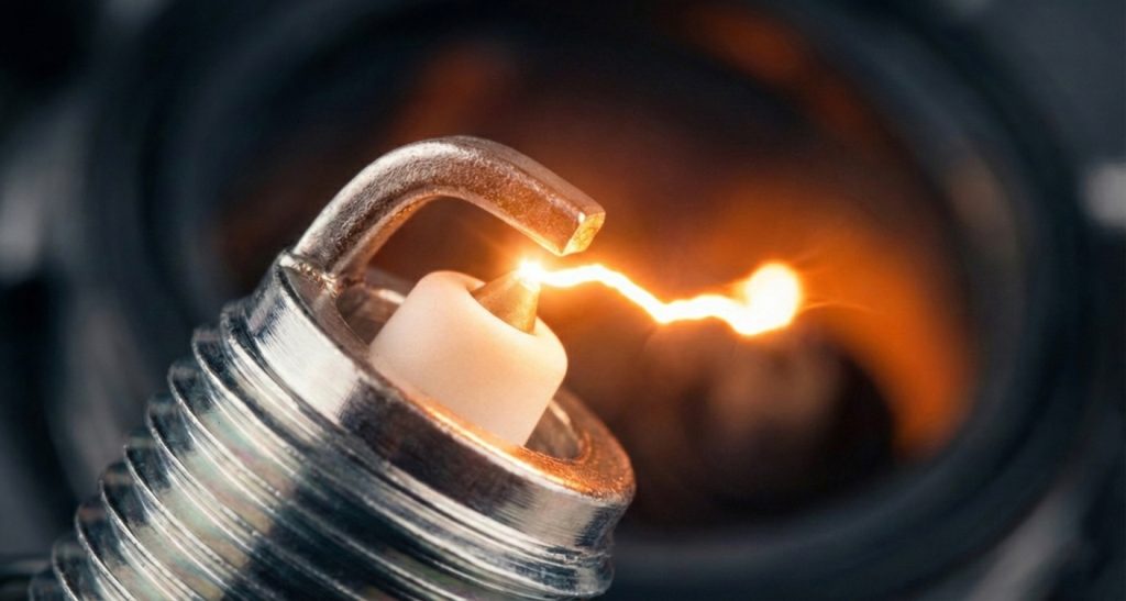 bujias superior chispa naranja