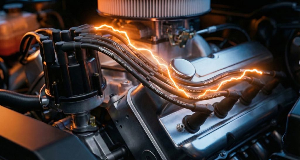 cables superior chispa naranja